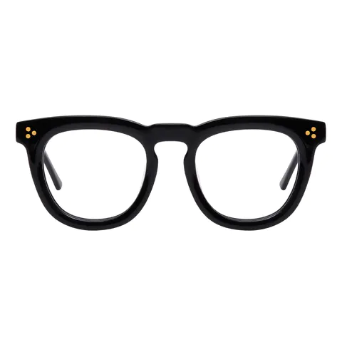 Round Black Eyeglasses