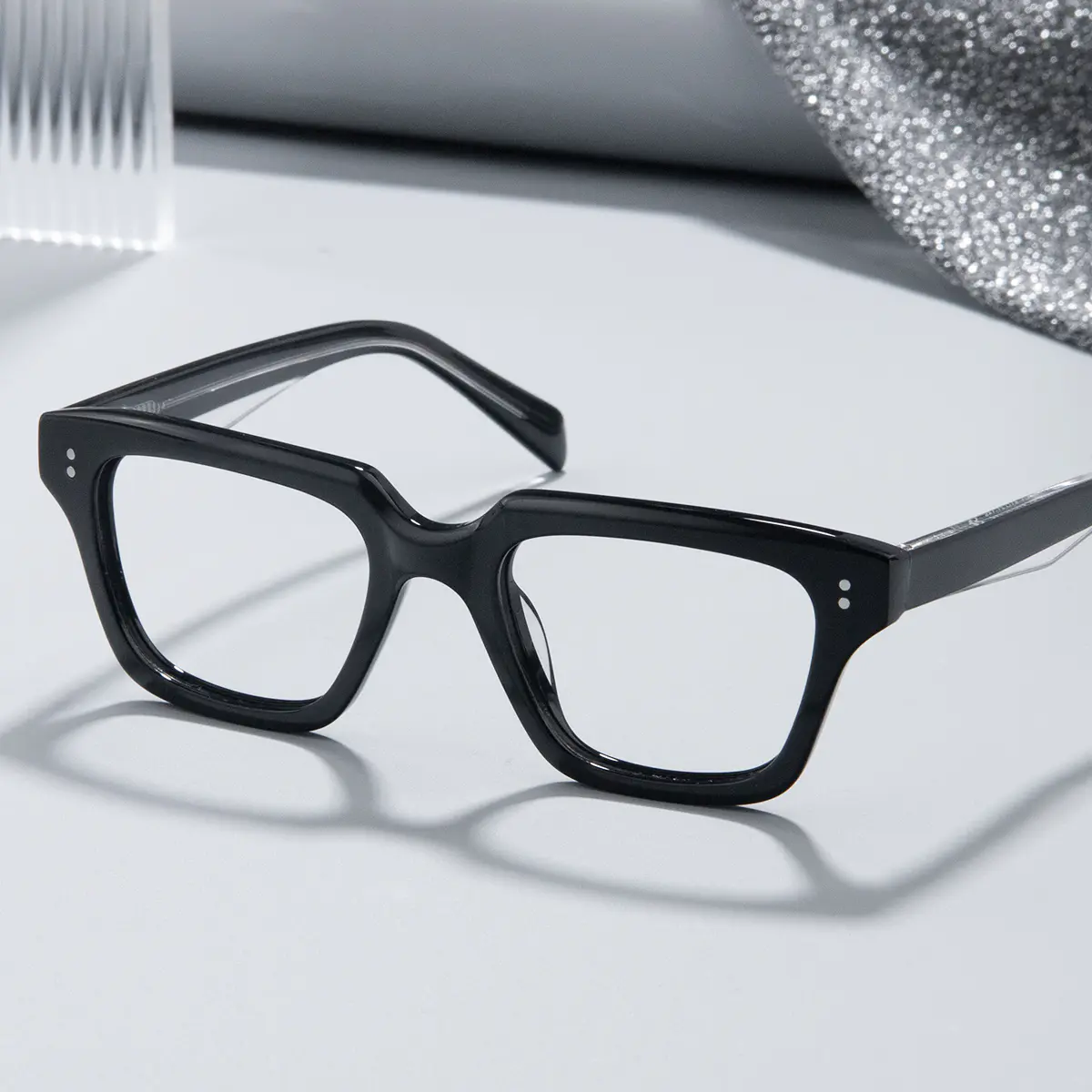 Rectangle Black Eyeglasses