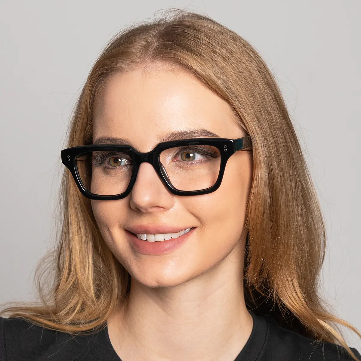Rectangle Black Eyeglasses