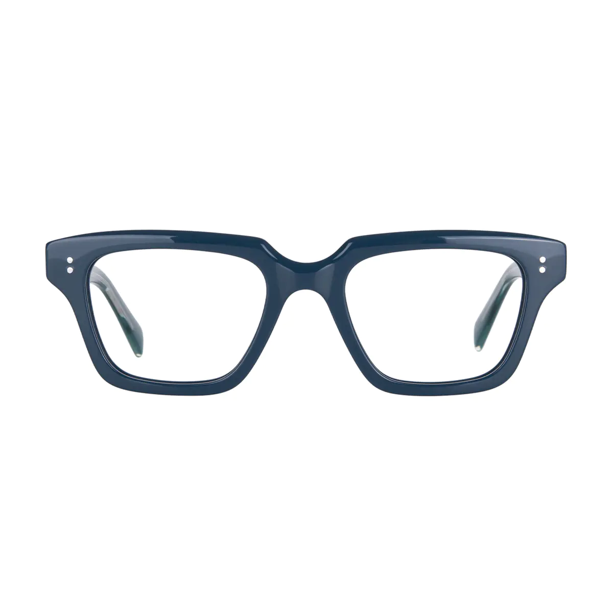 Rectangle Blue Eyeglasses