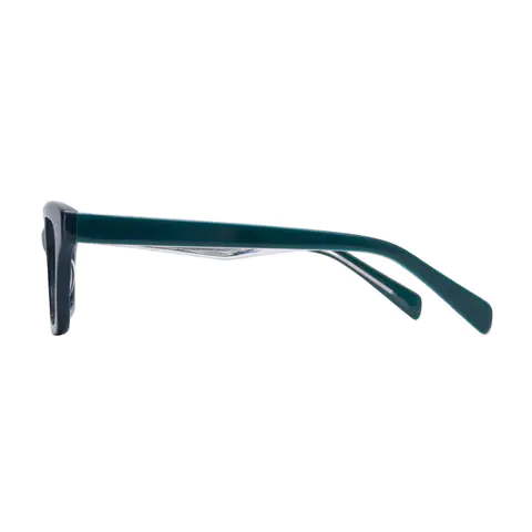 Rectangle Blue Eyeglasses