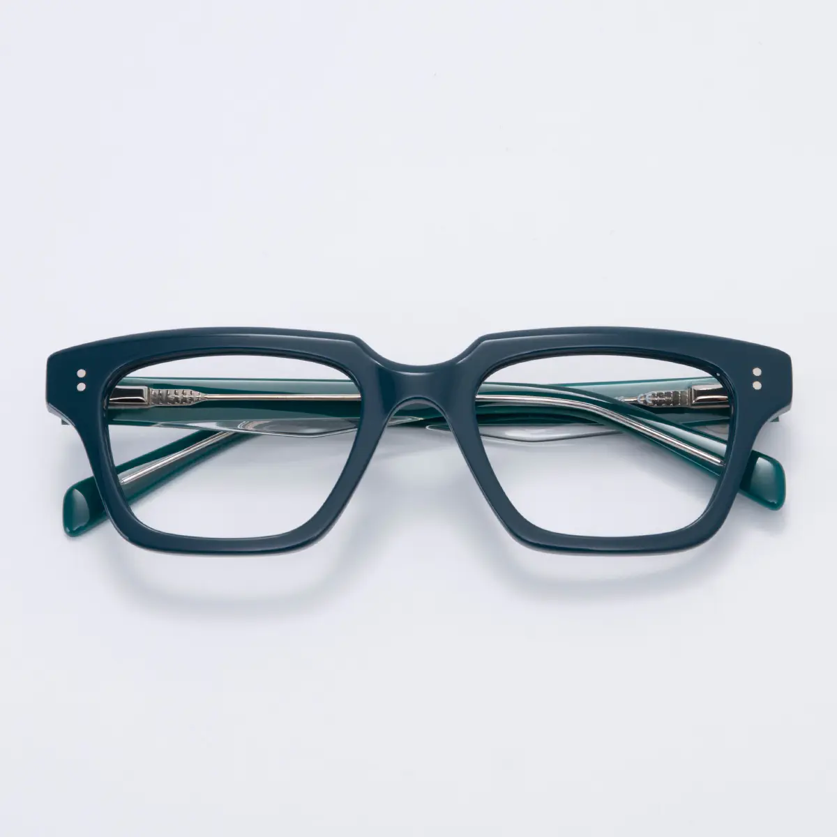 Rectangle Blue Eyeglasses
