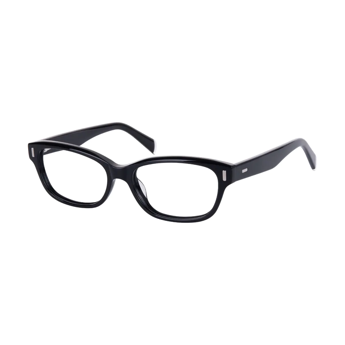Oval Black Eyeglasses