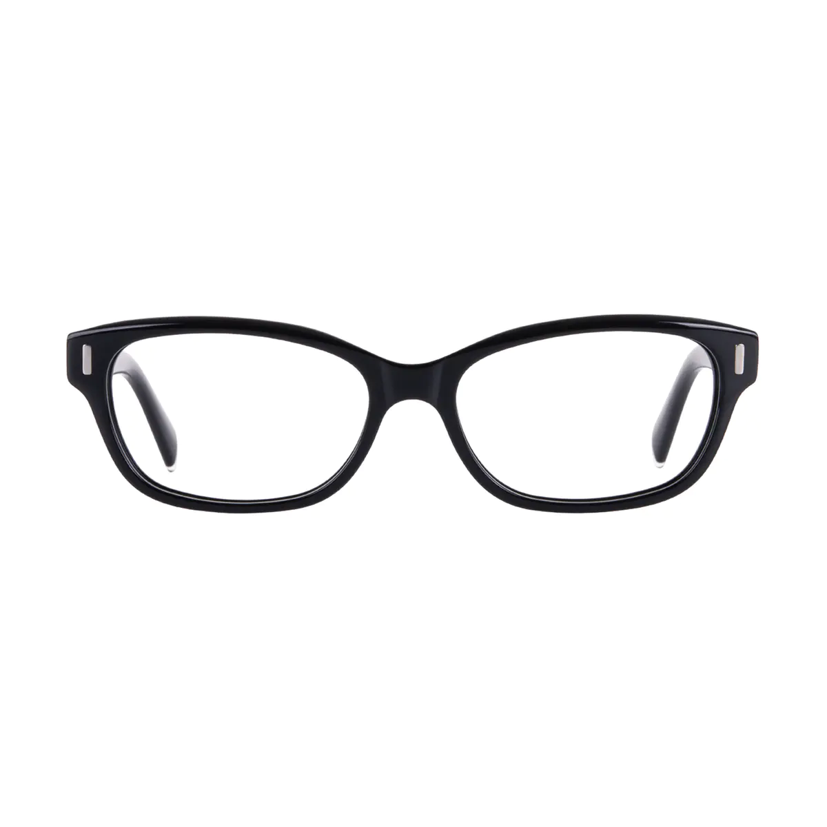Oval Black Eyeglasses