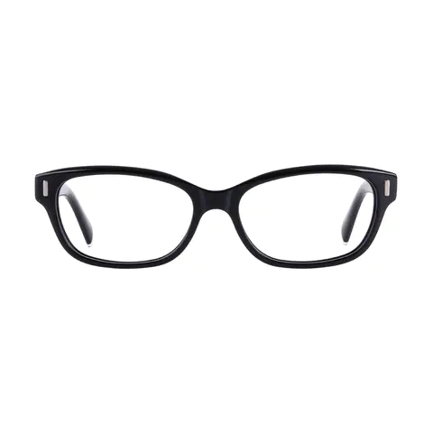 Oval Black Eyeglasses