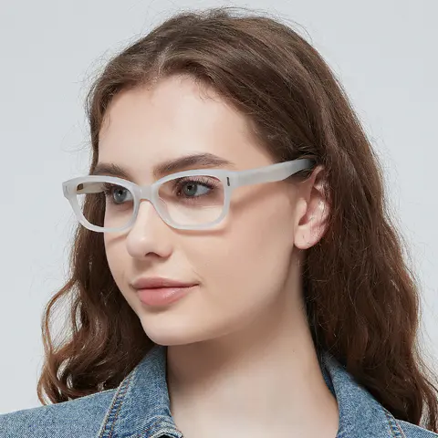 Oval Clear Eyeglasses