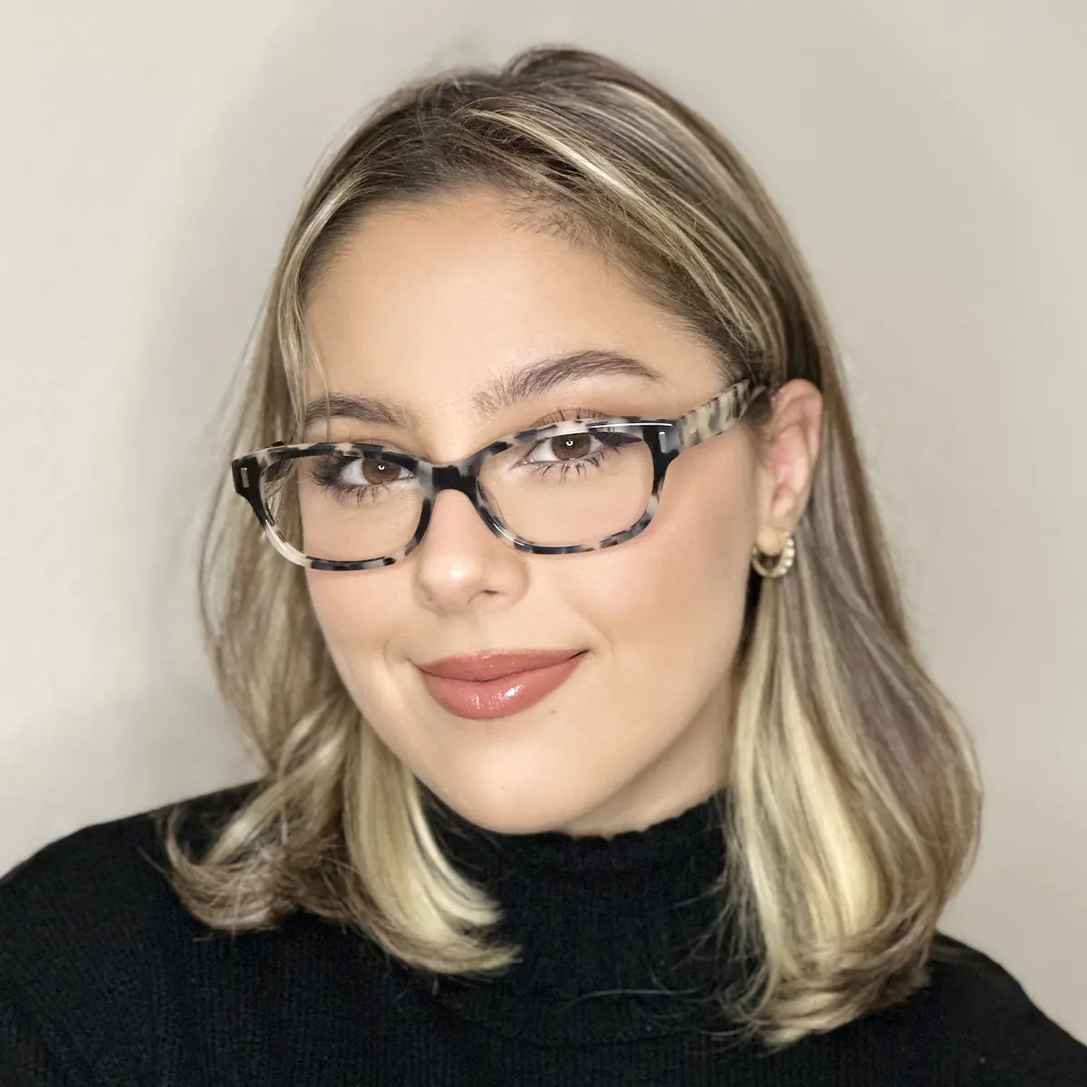 Oval Pink Tortoiseshell Eyeglasses