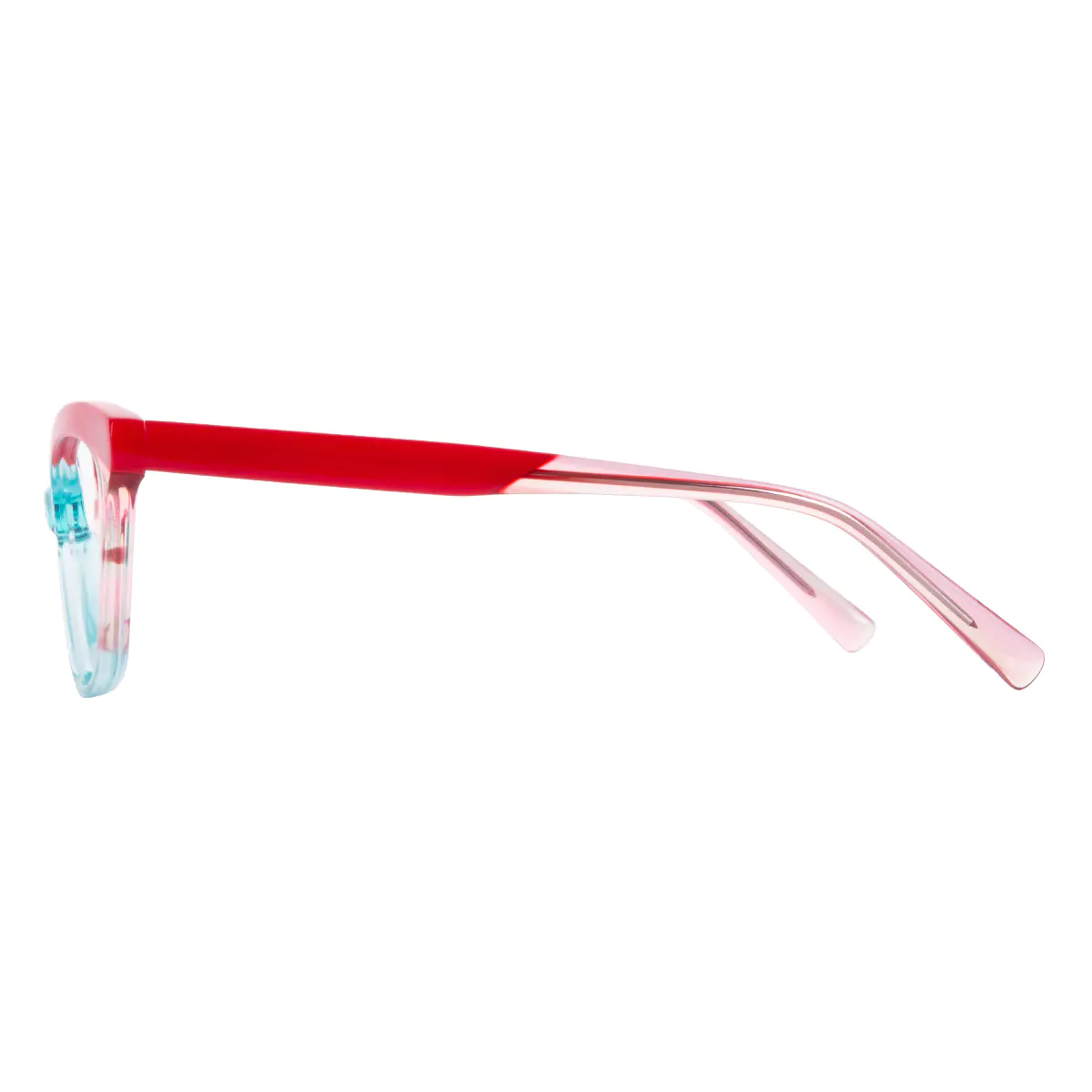 Cat-eye Red/Blue Eyeglasses