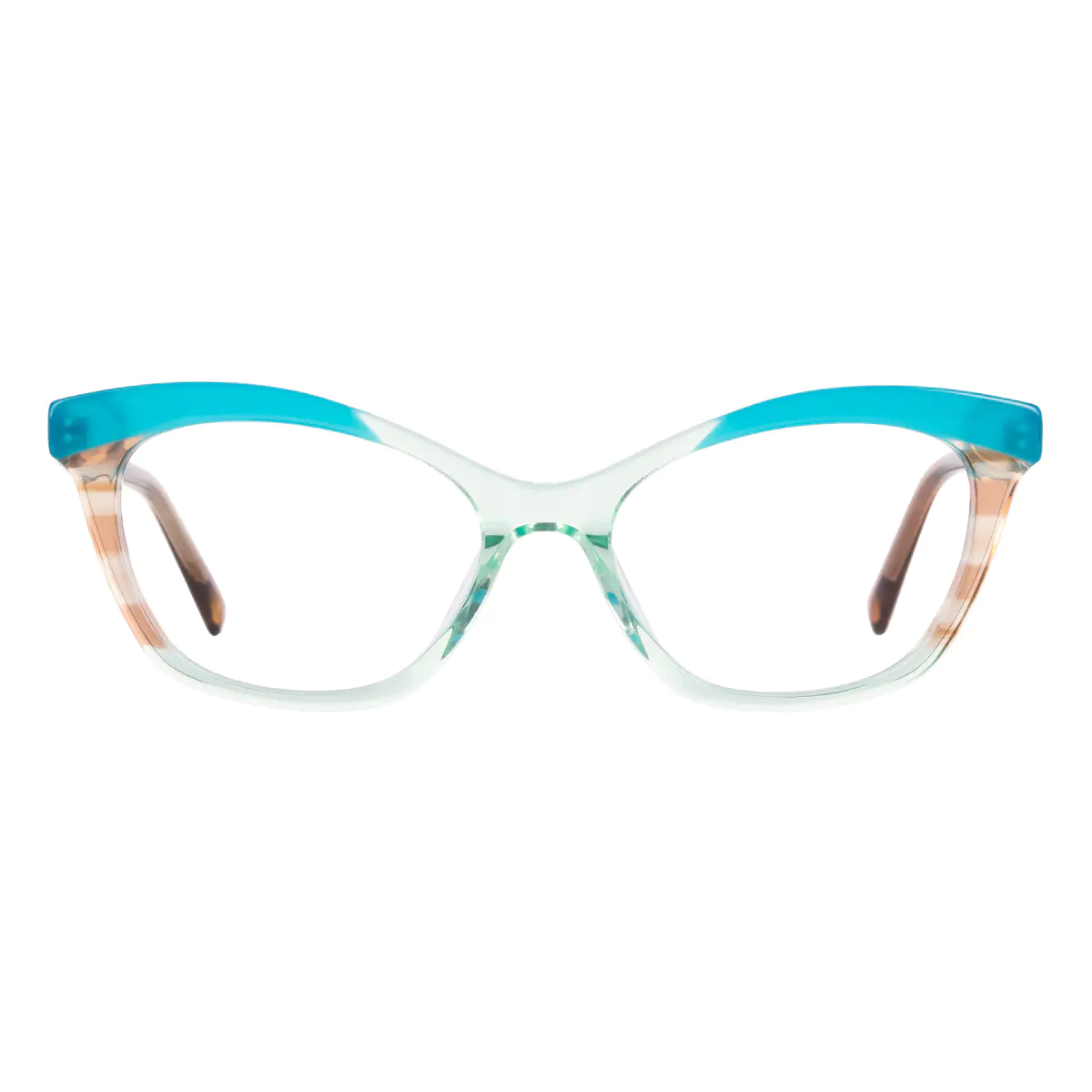 Cat-eye Blue/Green Eyeglasses