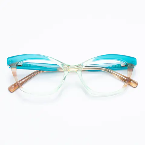 Cat-eye Blue/Green Eyeglasses