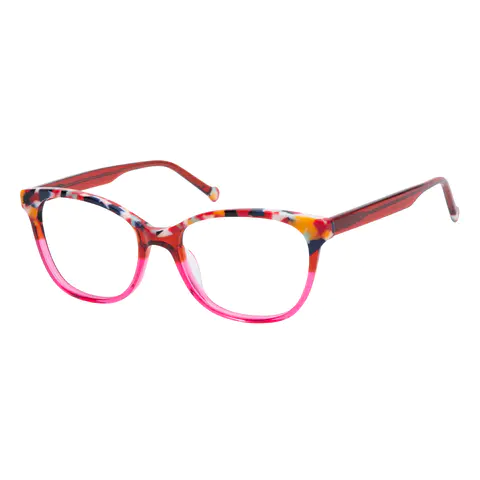 Rectangle Tortoiseshell/Pink Eyeglasses
