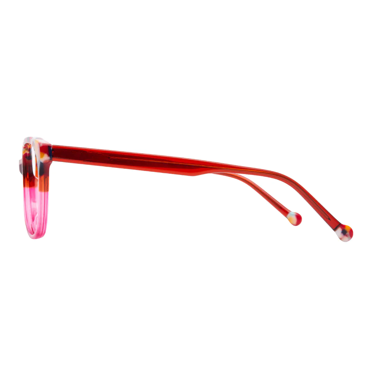 Rectangle Tortoiseshell/Pink Eyeglasses