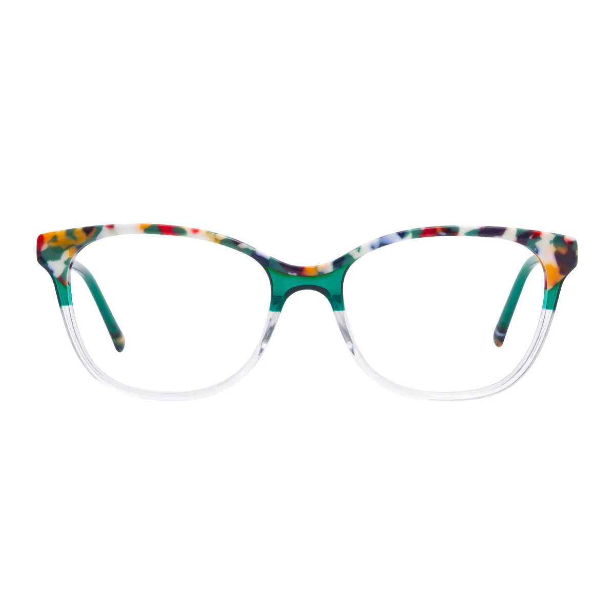 Rectangle Tortoiseshell/Clear Eyeglasses