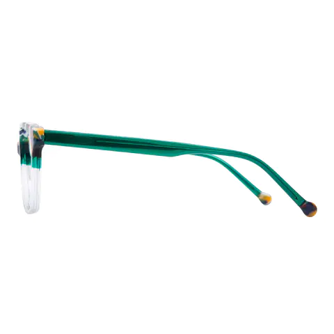 Rectangle Tortoiseshell/Clear Eyeglasses