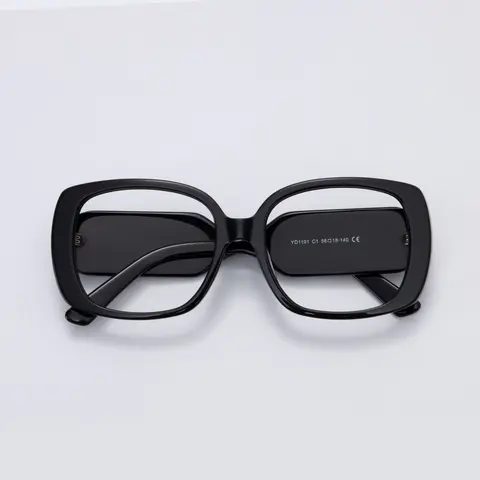 Square Black Eyeglasses