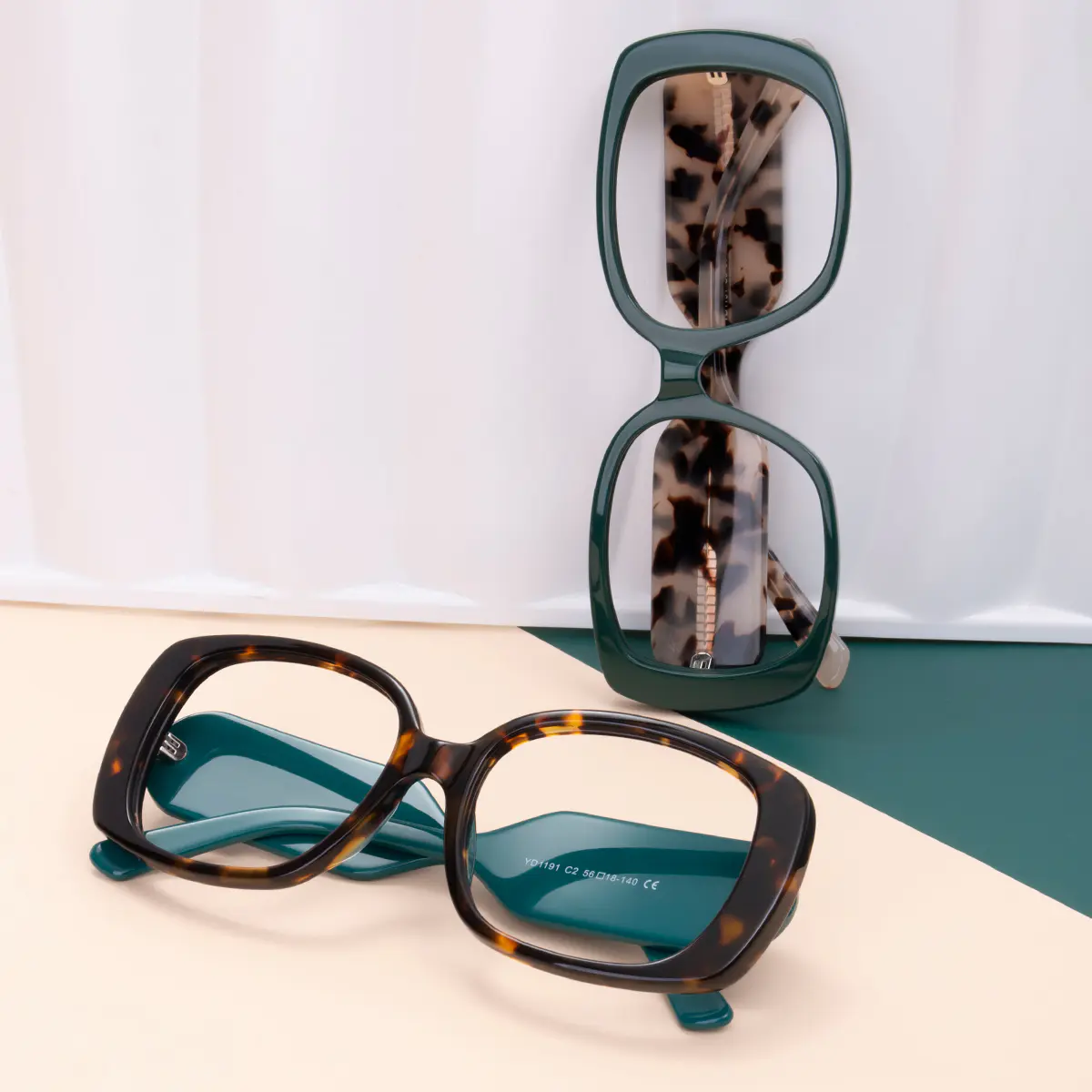 Square Tortoiseshell Eyeglasses