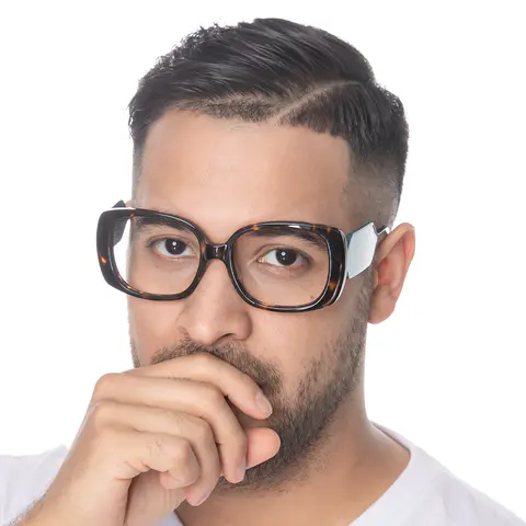 Square Tortoiseshell Eyeglasses