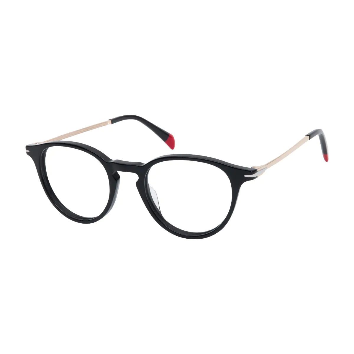 Oval Black Eyeglasses