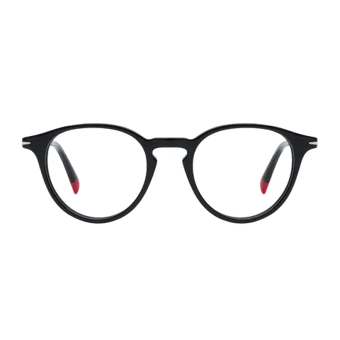Oval Black Eyeglasses