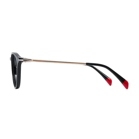 Oval Black Eyeglasses