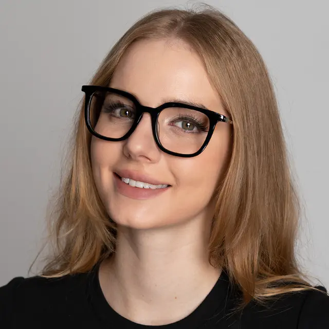 Square Black Eyeglasses