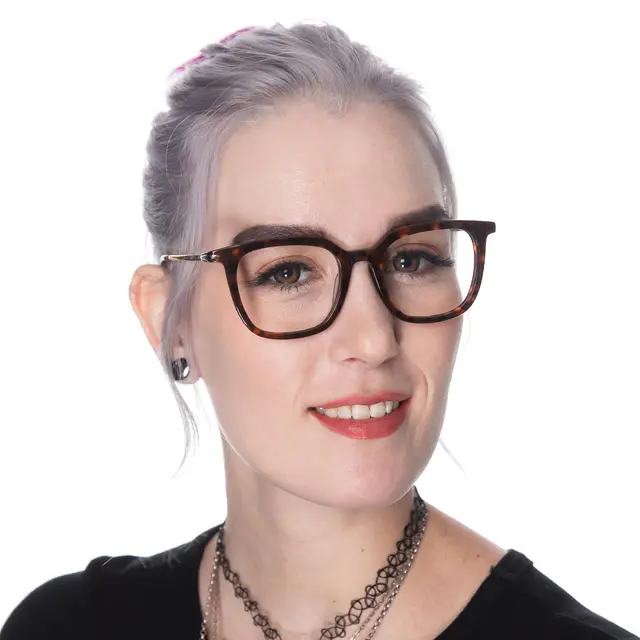 Square Tortoiseshell Eyeglasses