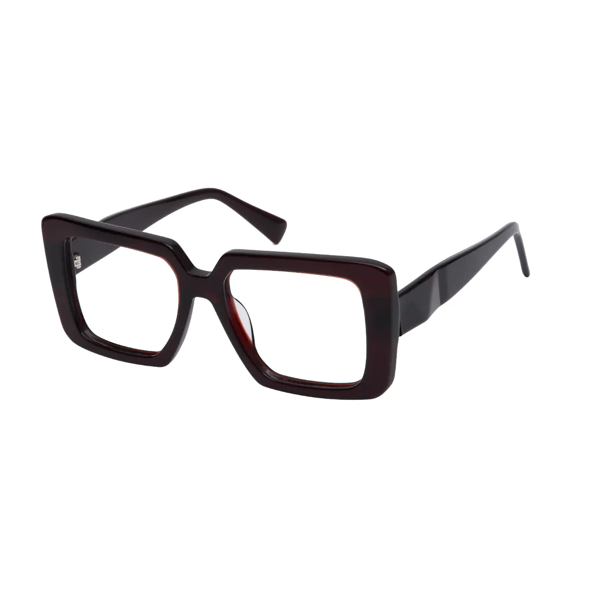 Square Brown Eyeglasses