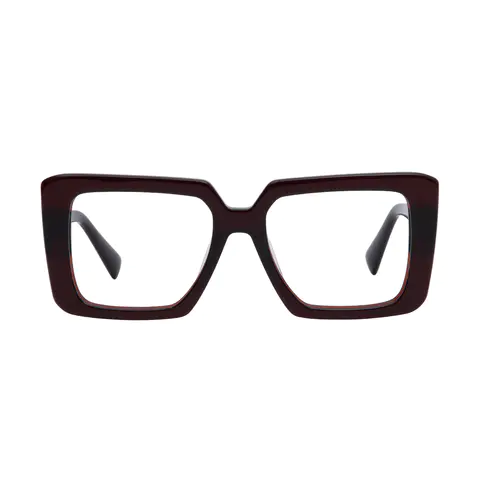 Square Brown Eyeglasses