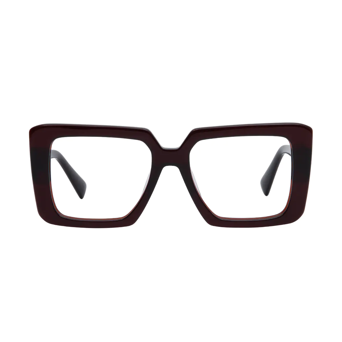 Square Brown Eyeglasses