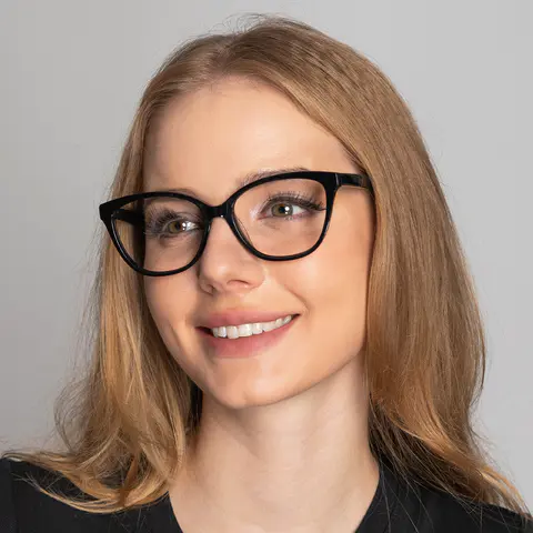 Cat-eye Black Eyeglasses
