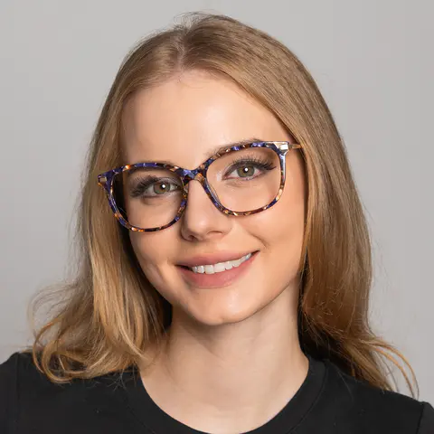 Rectangle Tortoiseshell Eyeglasses