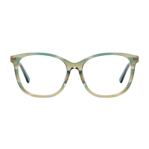 Rectangle Green Eyeglasses