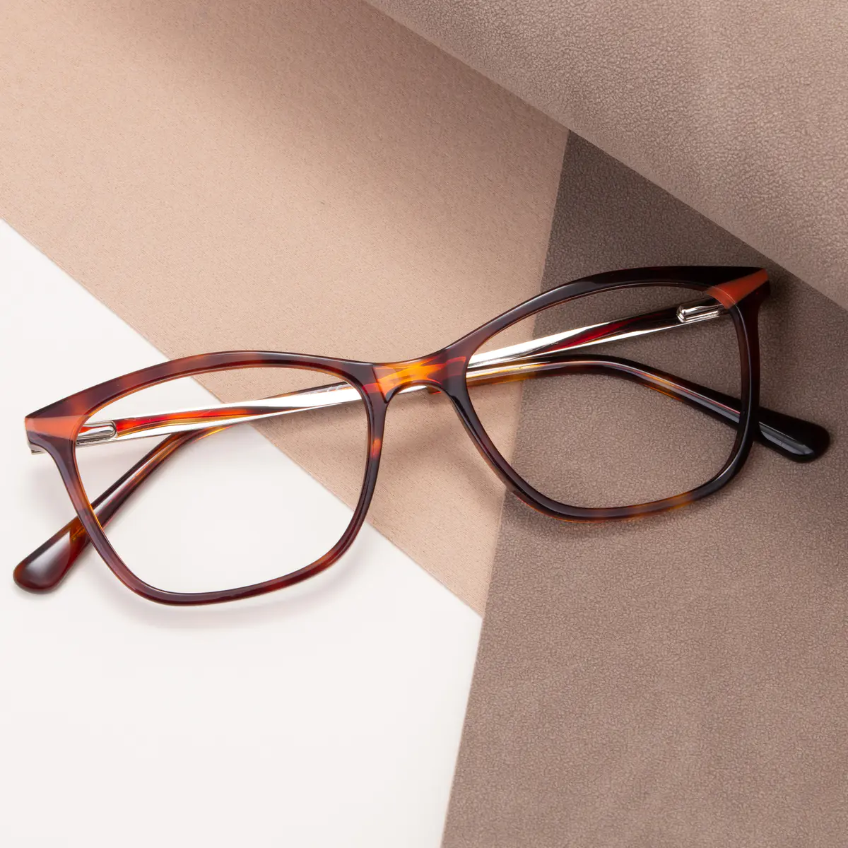Rectangle Tortoiseshell Eyeglasses