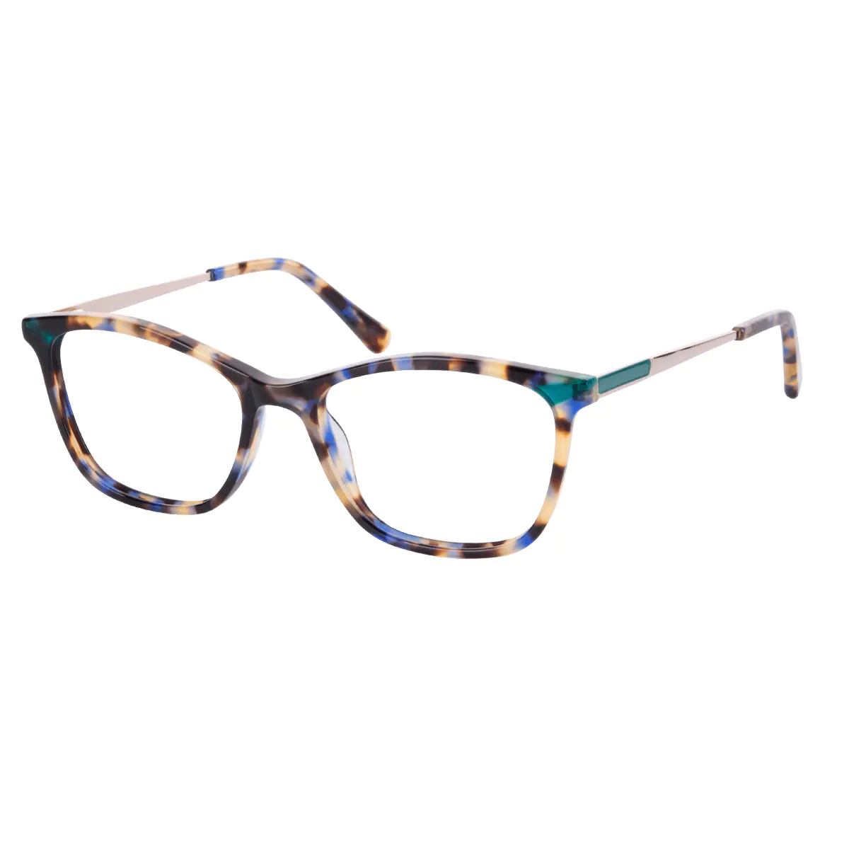 Rectangle Multicolor Eyeglasses