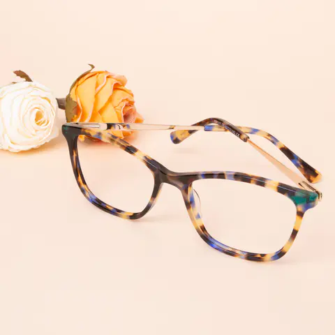 Rectangle Multicolor Eyeglasses