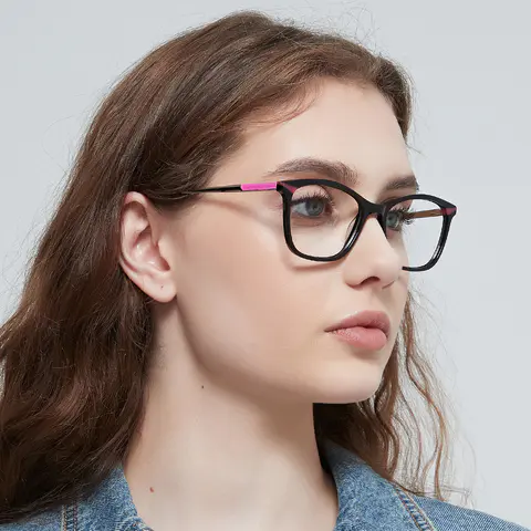 Rectangle Black Eyeglasses