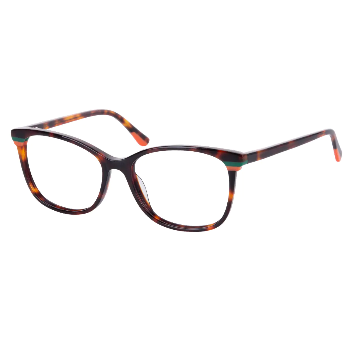 Rectangle Tortoiseshell Eyeglasses