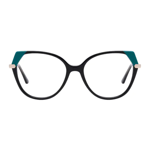 Geometric Black Eyeglasses