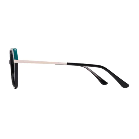 Geometric Black Eyeglasses