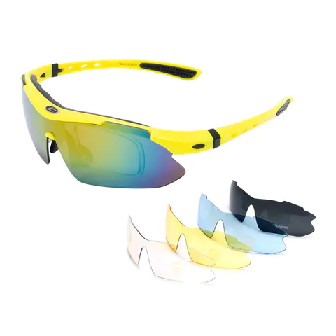 Rectangle Yellow Eyeglasses