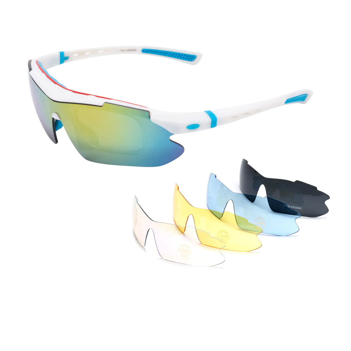 Rectangle Blue Eyeglasses