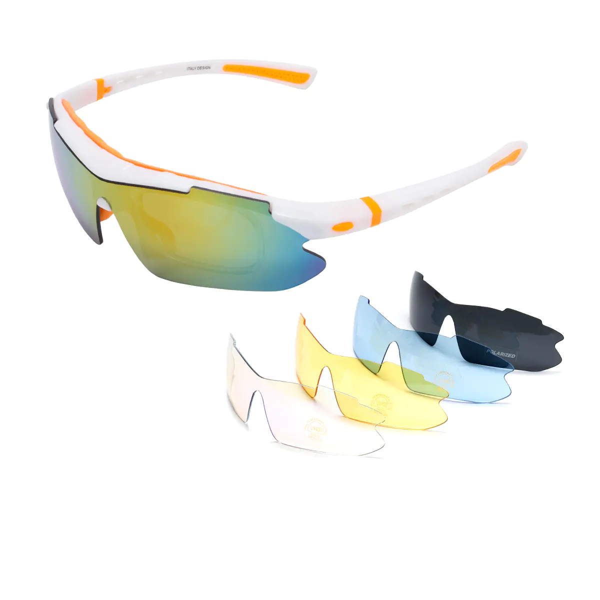 Rectangle Orange Eyeglasses