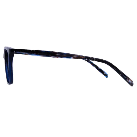 Rectangle Blue Eyeglasses