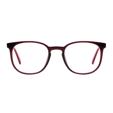 Round Red Eyeglasses