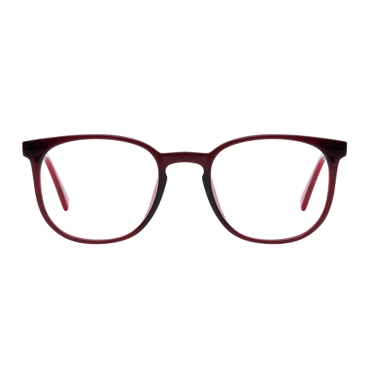 Round Red Eyeglasses