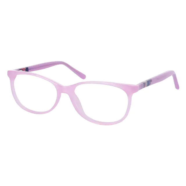 Oval Pink Eyeglasses