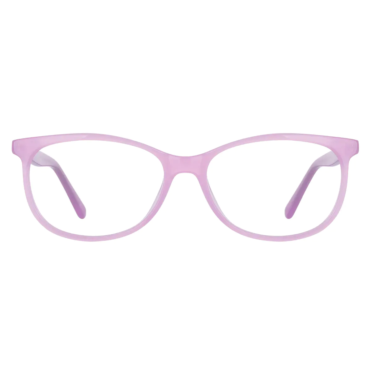 Oval Pink Eyeglasses