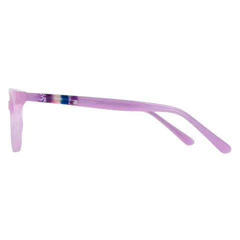 Oval Pink Eyeglasses