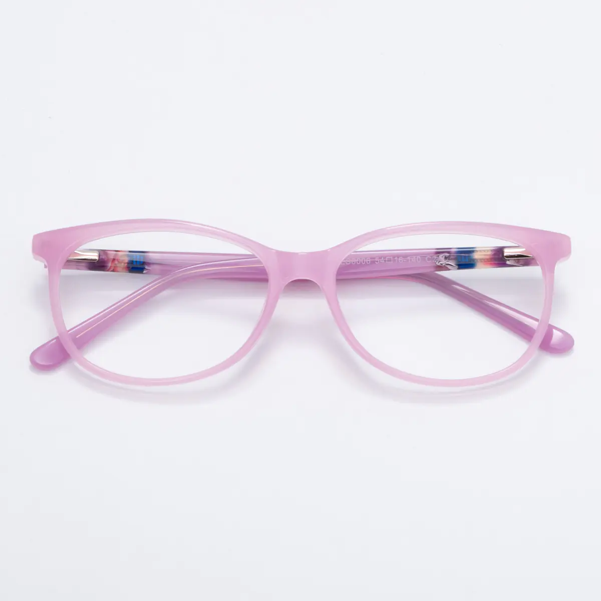 Oval Pink Eyeglasses
