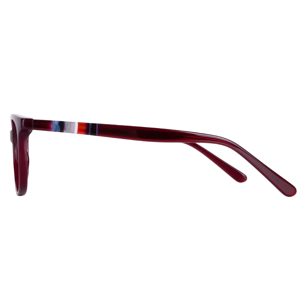 Oval Transparent Pink Eyeglasses